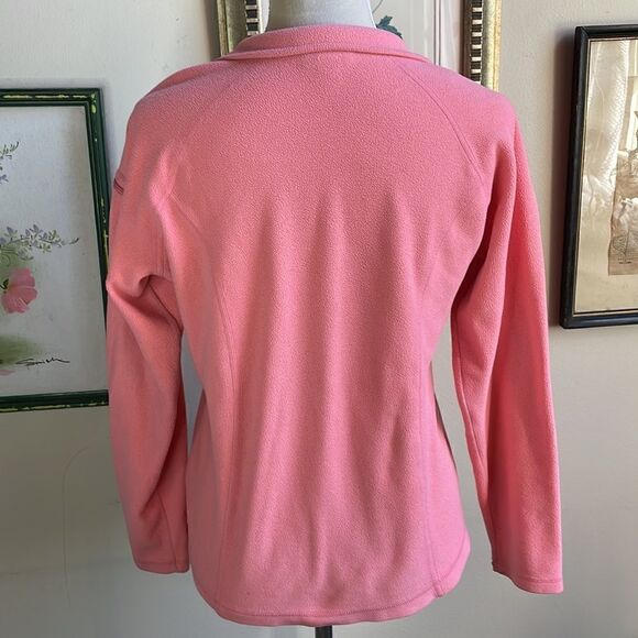 L.L. Bean Pink 1/4 Zip Lightweight Pullover Fleece Top (Size: Small) - Picture 3 of 16